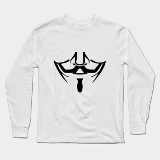 Fawkesface (face mask) Long Sleeve T-Shirt